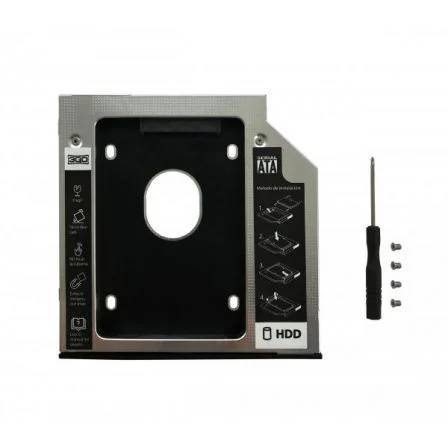 3Go Adaptador de DVD a Disco HD/SSD HDDCADDY127 de 12.7 mm 3Go Adaptador de DVD a Disco HD/SSD HDDCADDY127 de 12.7 mm